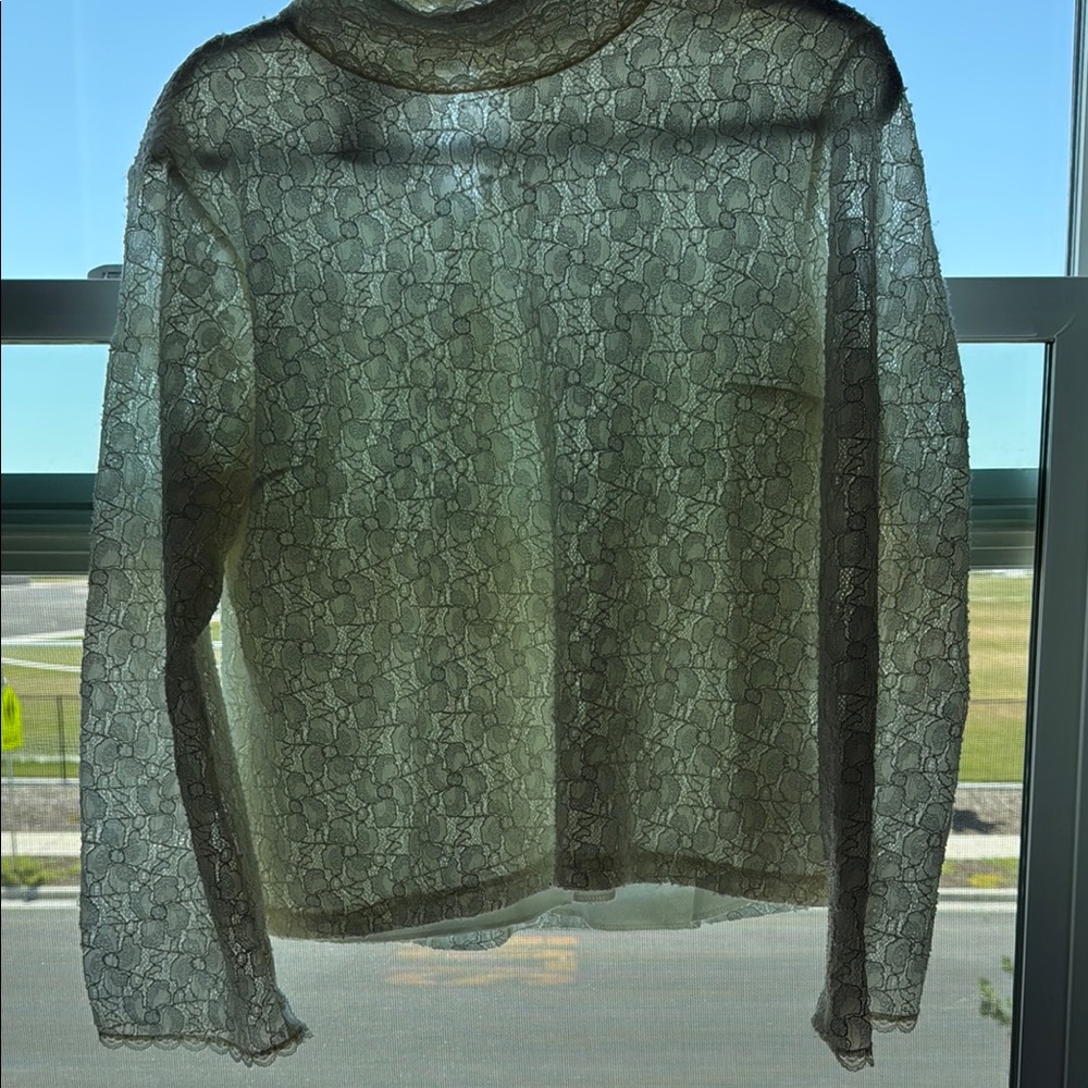Worthington Cream Relaxed Blouse with High Neckline - Picture 10 of 12